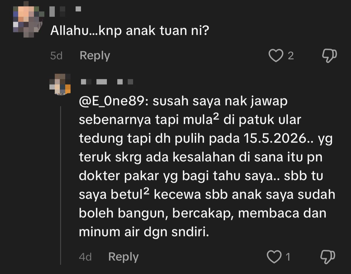 ANAK DIPATUK ULAR