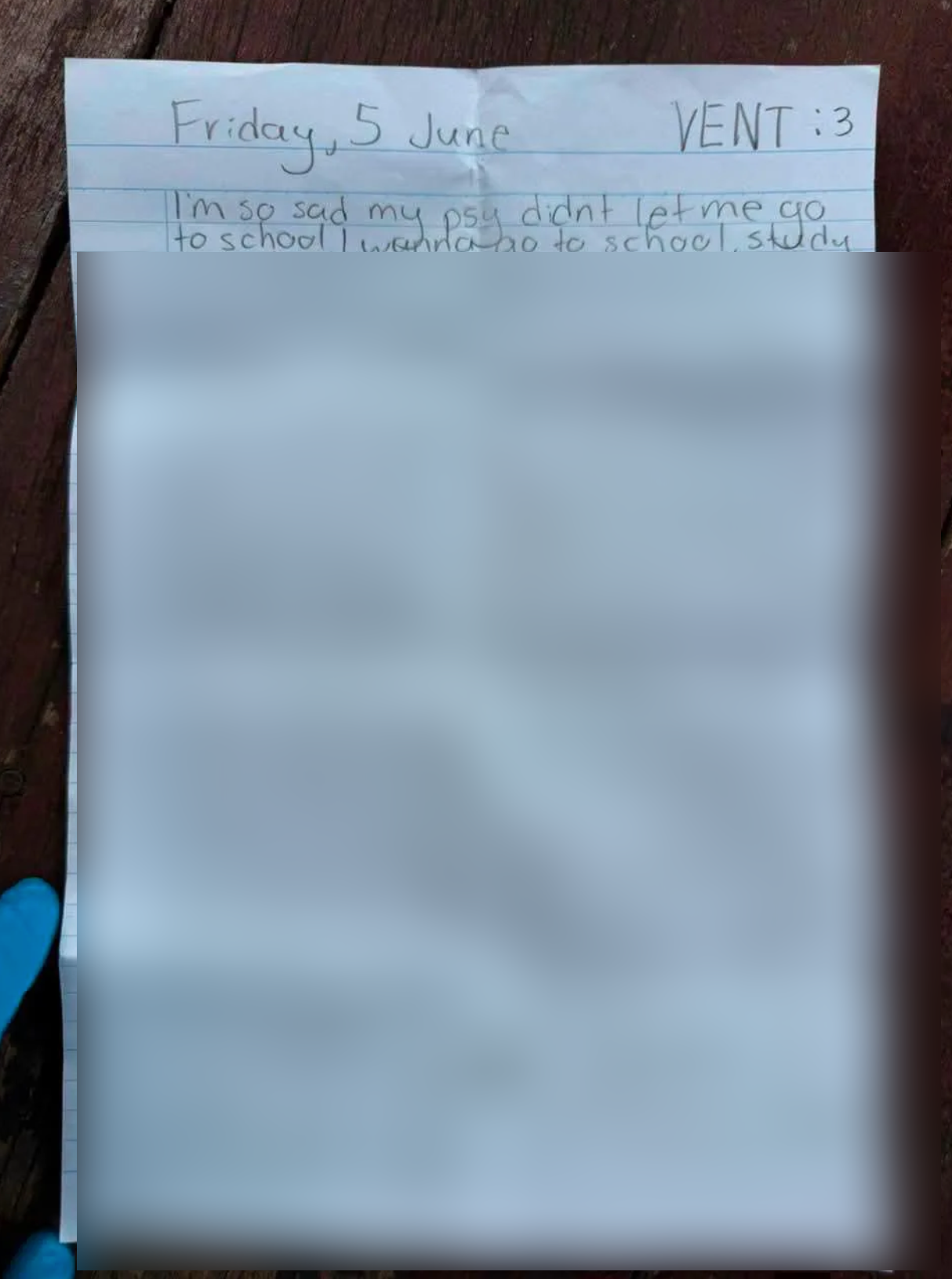 NOTA SUSPEK TIKAM PELAJAR