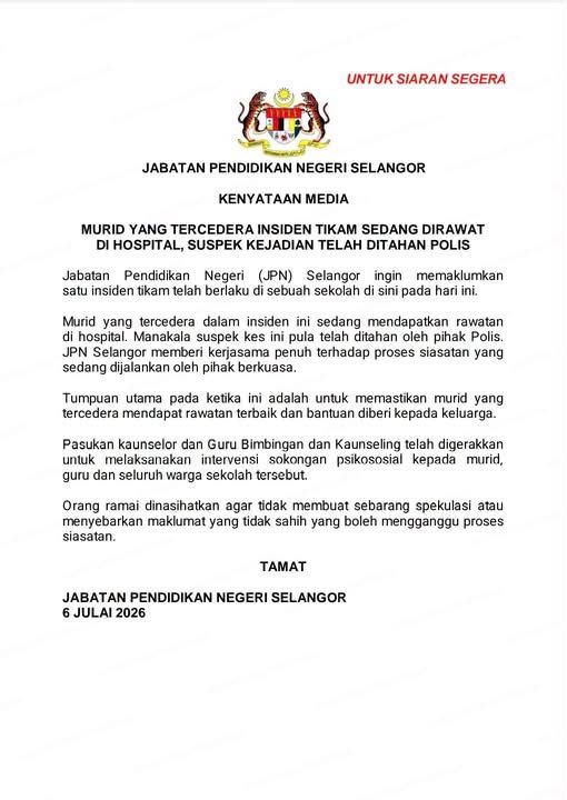 PELAJAR SEKOLAH DITIKAM