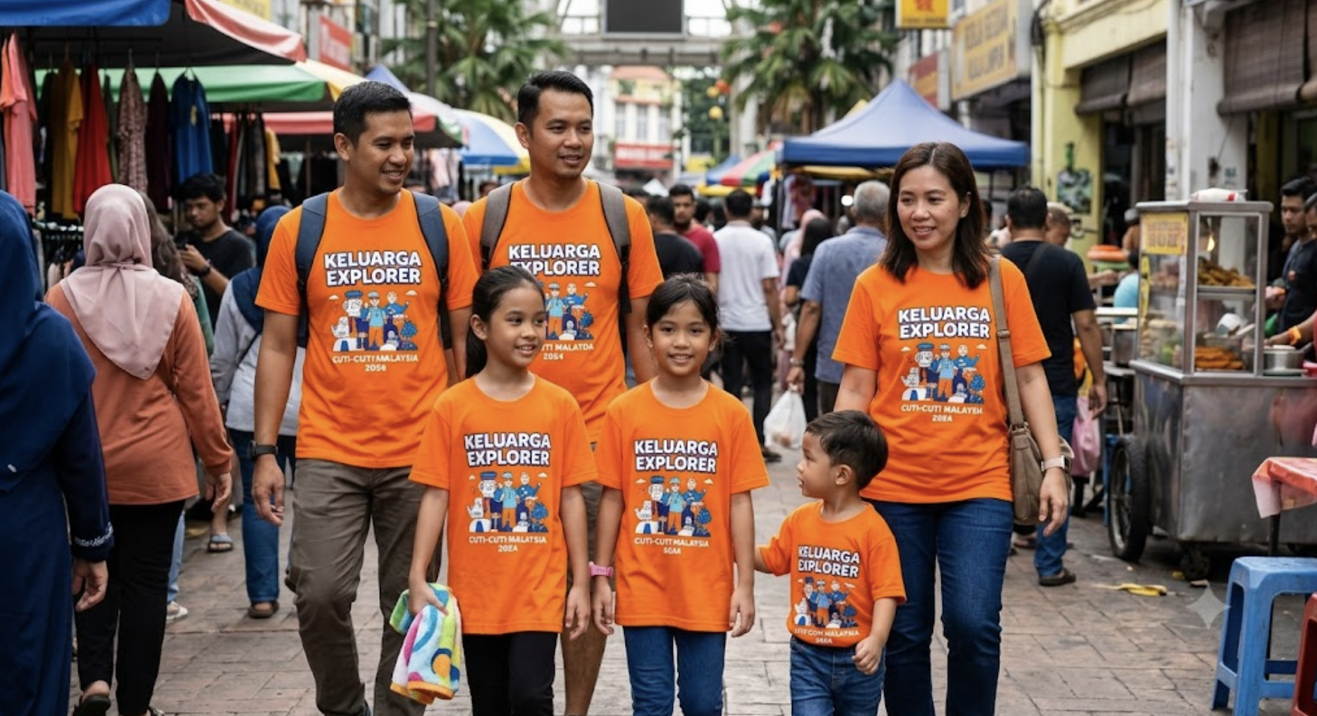 Pakaian Sesuai Bila Bawa Anak ke Theme Park