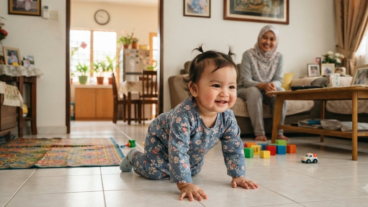 bayi merangkak