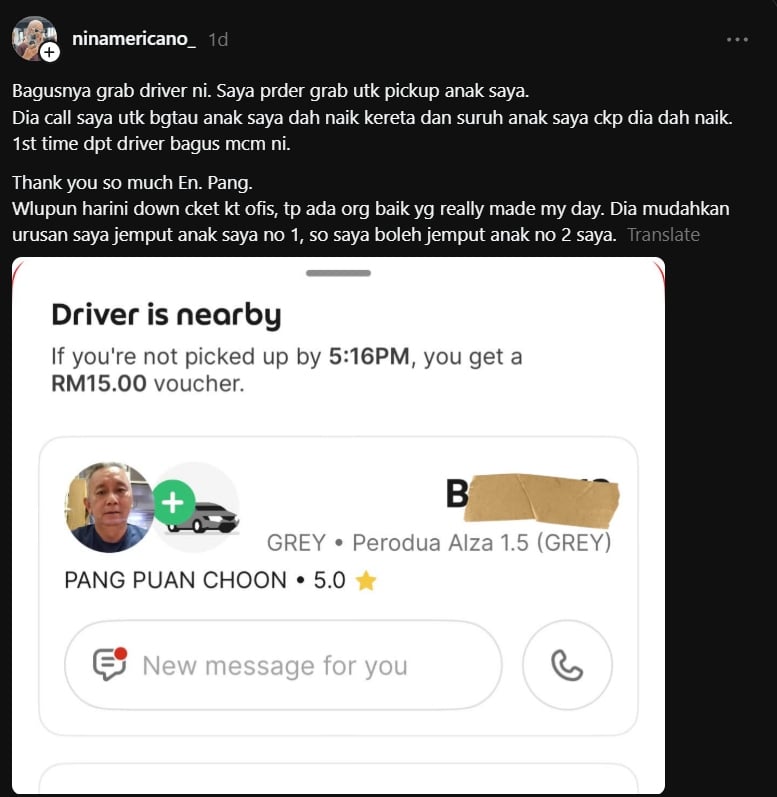 pemandu grab 