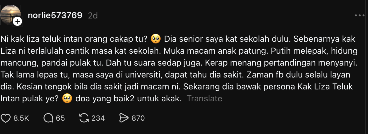 KAK LIZA TELUK INTAN