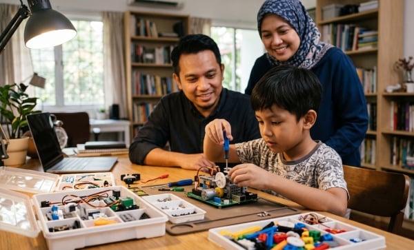 bakat anak buka & pasang mainan