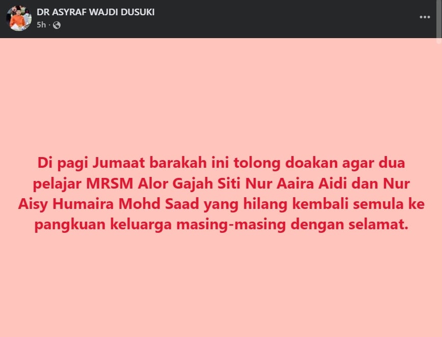 pelajar hilang