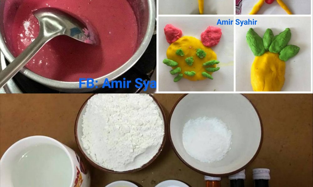 DIY Play Dough Untuk Asah Kreativiti Anak, Rupanya Guna Bahan Masakan Je!