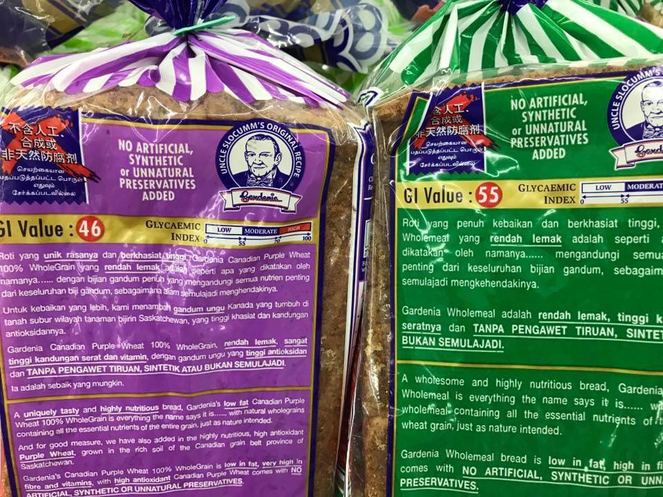 Roti gardenia purple untuk diet
