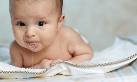 air liur bayi meleleh
