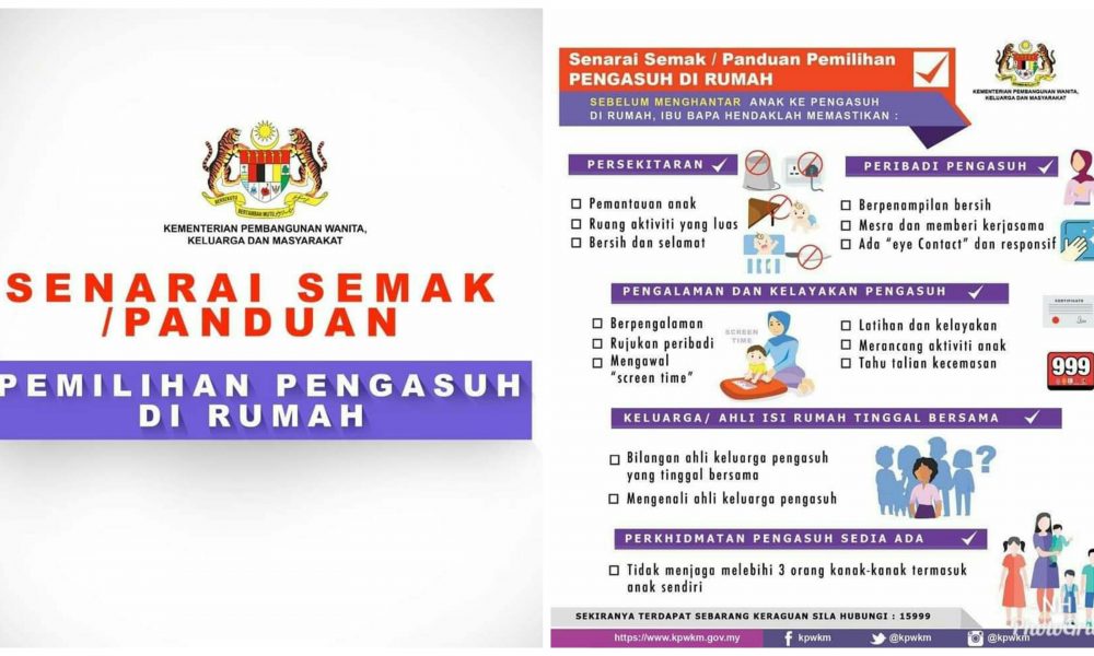 Senarai Semak Panduan Pemilihan Pengasuh Oleh KPWKM 