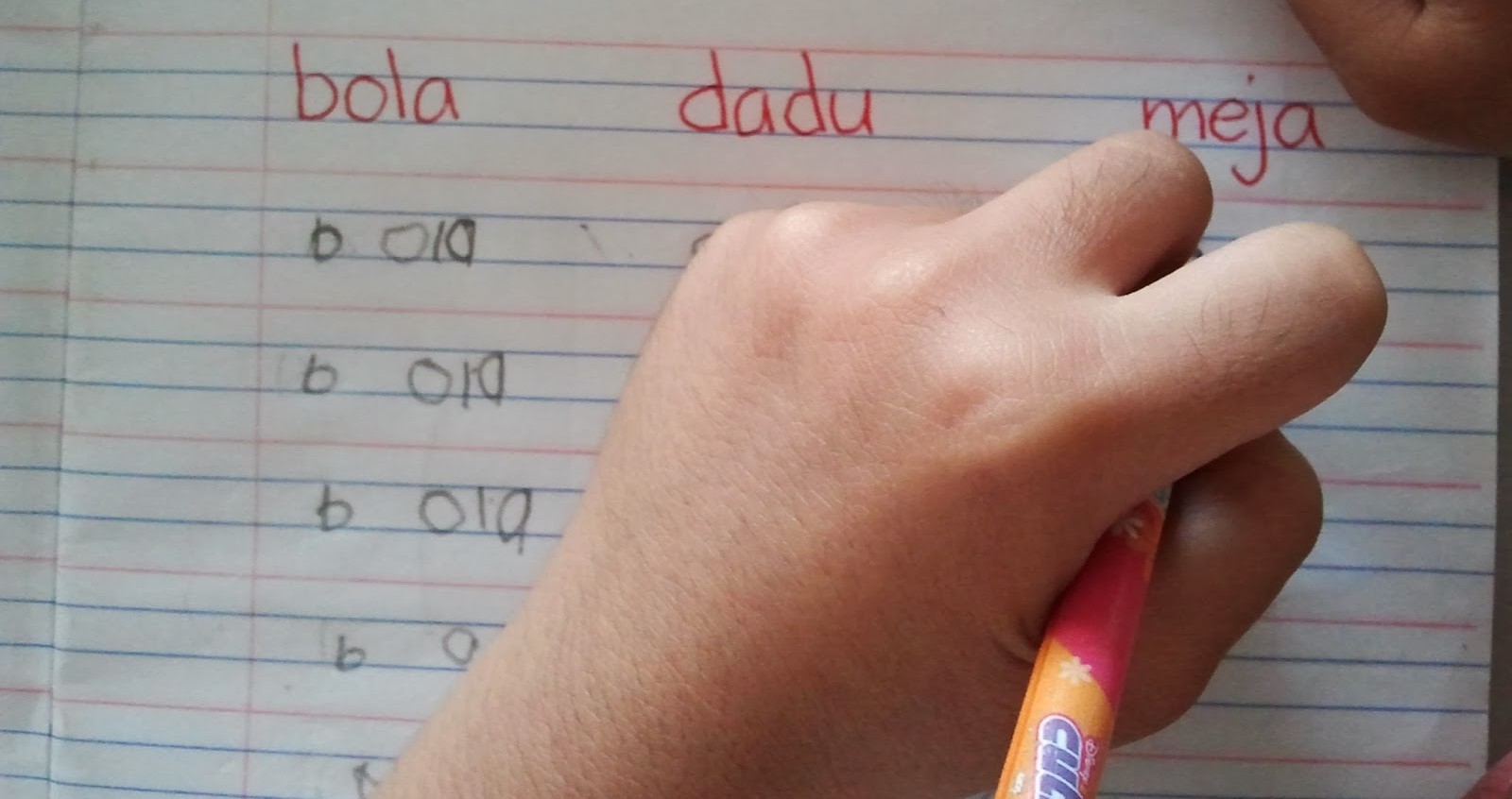 cara ajar anak menulis