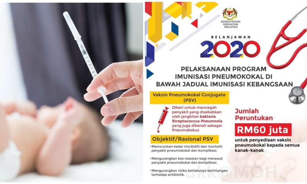 Bajet 2020 Vaksin Pneumokokal Percuma Untuk Anak Anak Mulai Tahun Depan