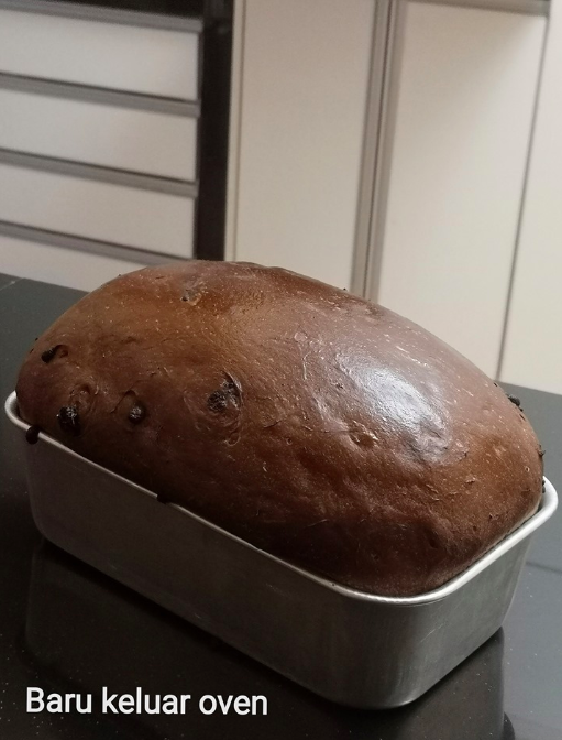 Resepi Chocolate Raisin Loaf Ala Roti Gardenia Guna Bread 